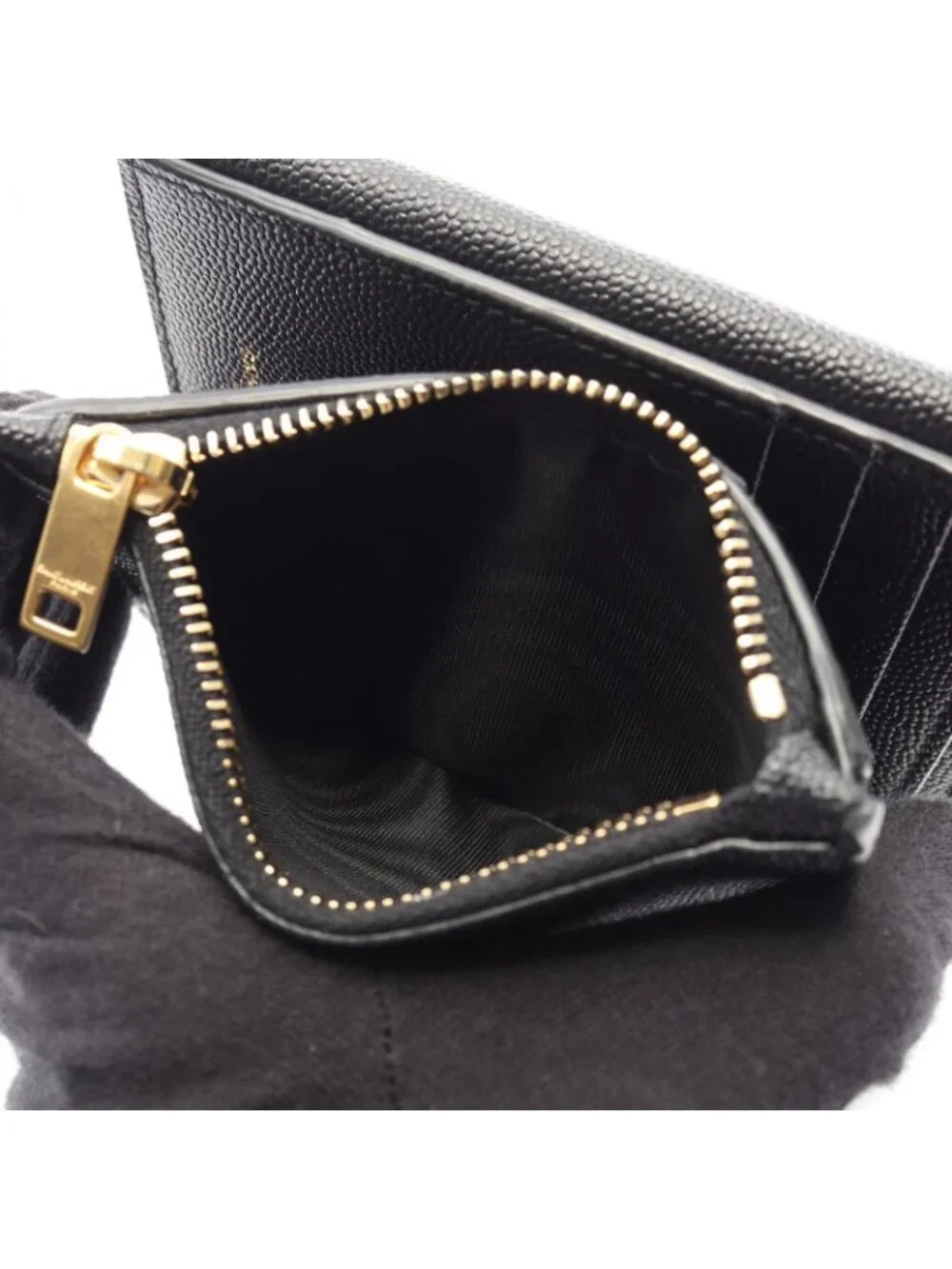 Saint Laurent Paris Bifold Wallet Uptown Compact Black Leather - Picture 4 of 9